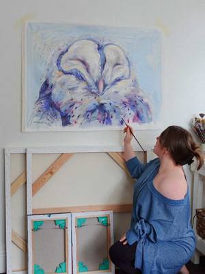 Win this original ~ my studio’s first ever charity raffle in collaboration with The Butterfly Foundation🐻🌷🤍 Ends June 25th 12pm AEDT🫧 #art