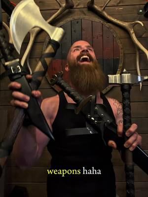 Not sure what to get your man for Fathers Day?…. 🤔 GET HIM MEDIEVAL WEAPONS! 😂🤌🏼⚒️⚔️🗡️🪓 These beautiful weapons are from @Sabersmith! 🤝⚒️🛡️