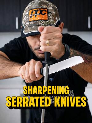 How To Sharpen Serrated Bread Knives 🔪 #knifesharpening