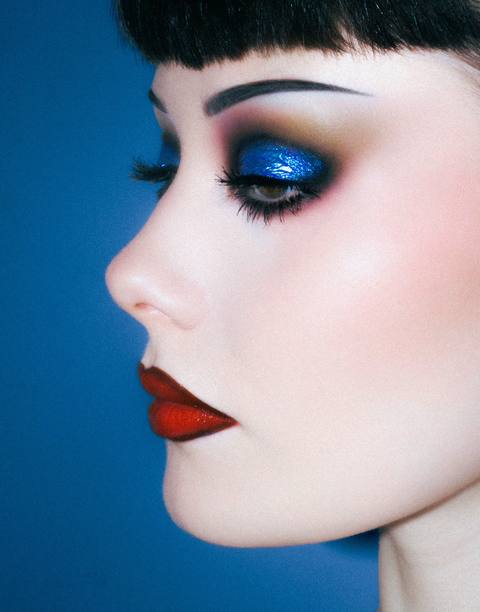 some recent makeup photographed 🌹 #makeupartist #selfportrait