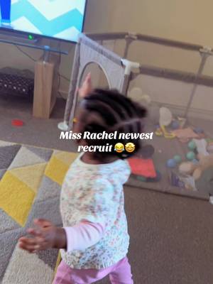 Chichi at 10 months old… Miss Rachel’s little recruit 🤩 #kidsoftiktok #babiesoftiktok #babytalking #baby #fyppppp