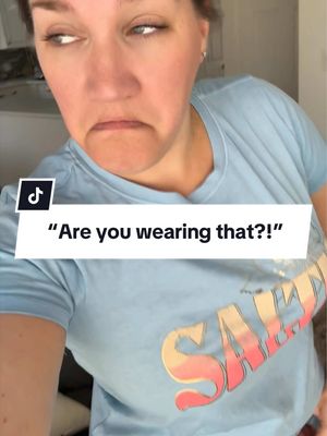 “Are you wearing that?!” I kind of want to wear this every day now! 😂  But like seriously…. Is this not cool? #preteensbelike #parentinghumor 
