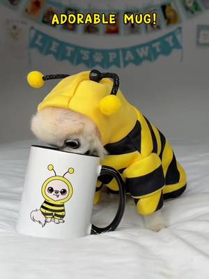 make sure you keep your cup full not to disappoint tiny chihuahua Cedric 😆 Beedric merch link in bio 🐝🌸🐾🐶 #funnychihuahua #funnychihuahua #fyp