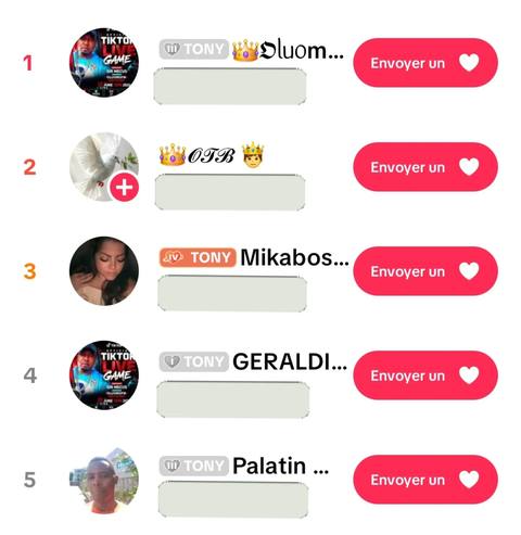 Big thank you to my top 5 gifters in may 2026 ❤️❤️❤️ @👑𝕺ᥣᥙ᥆m᥆𝖿m♍️𝕲᥆ძ𝖿ᥲ𝗍һᥱr👑🦅 @👑𝓞𝓣𝓑 🤴 @Mikabosslady 🇺🇸🇵🇷 @GERALDINE❤️💎 @Palatin 🎼( one love fm )❤️ 