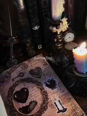 π―οΈπͺΆπ #foryou #darkacademia #gothic #scrapbooking #journaling