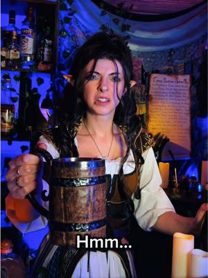 Shaken not stirred?👀🍸 #taverncore #tarabarkeep #taverntok #puns #fantasytavern