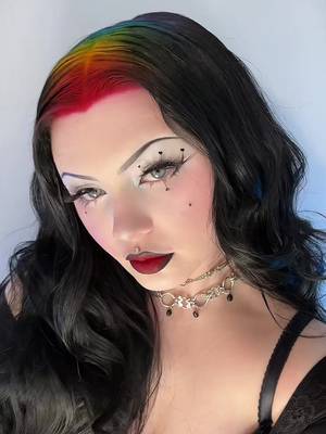 perfect for #Pride 🌈🥰 #rainbowhair #hairinspo #DIY #goth