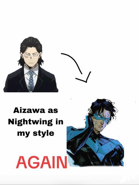 NIGHTWINGZAWA IS BACK! #aizawa #mha #eraserhead #aizawashota #fyp