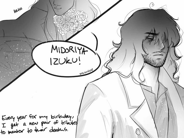 because im excited for the new hg movie heres aizawa and izuku suffering #aizawa #mha #izuku #sotr #foryou