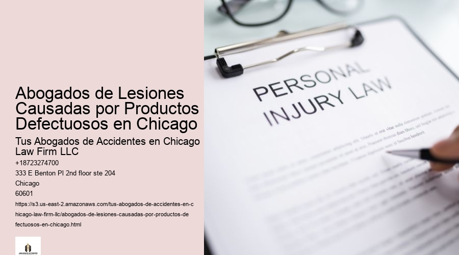 Abogados de Lesiones Causadas por Productos Defectuosos en Chicago