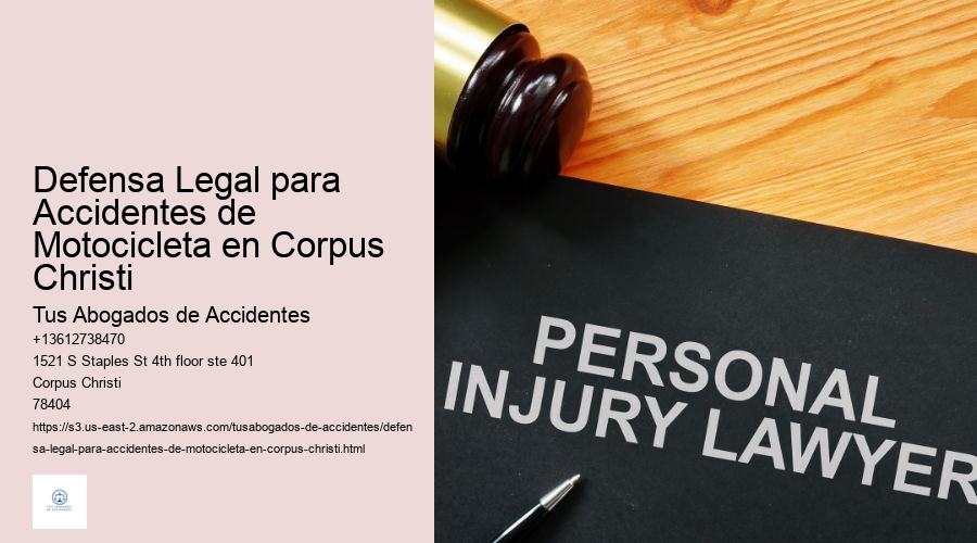 Defensa Legal para Accidentes de Motocicleta en Corpus Christi