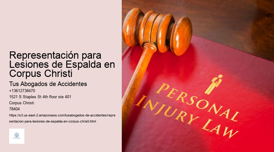 Representación para Lesiones de Espalda en Corpus Christi