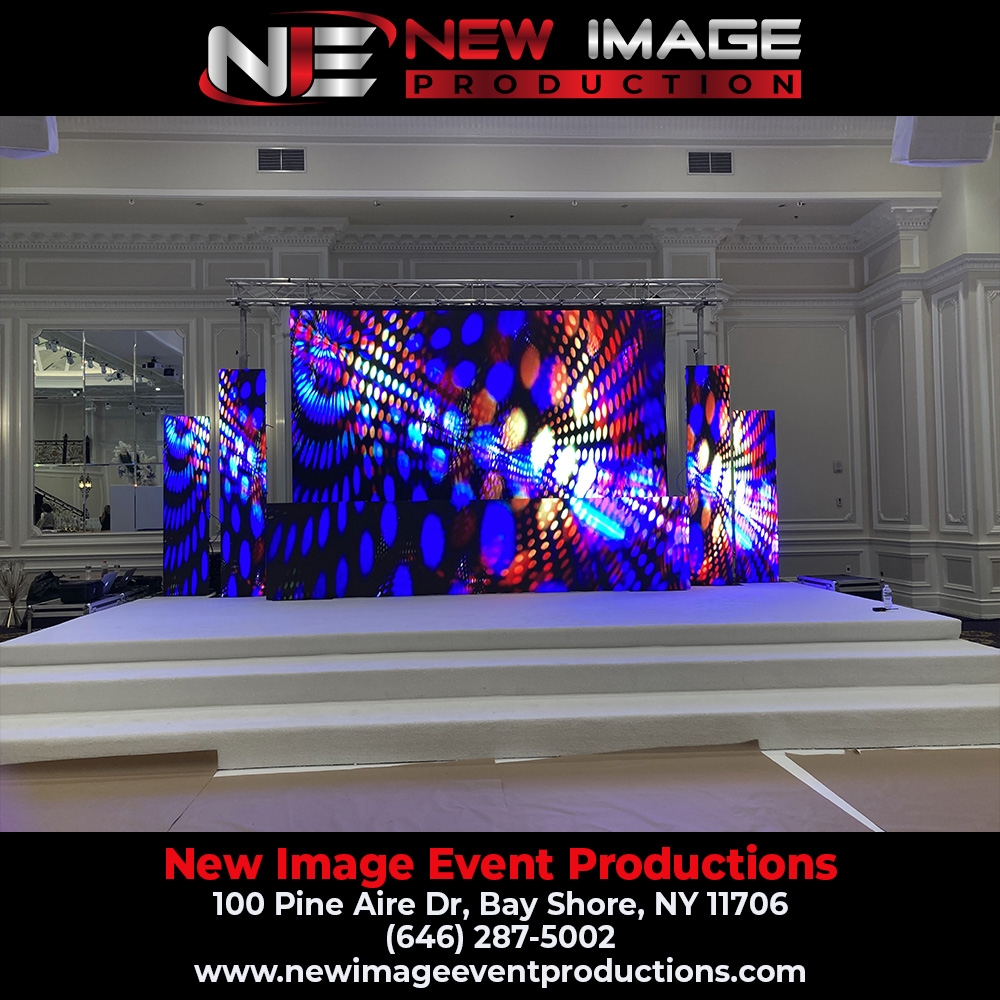 What are some creative ways to utilize pixel mapping panels in a multimedia installation?