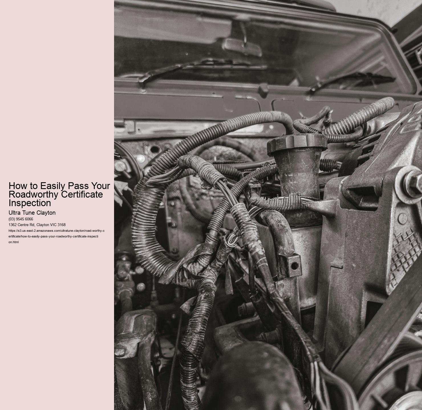 How to Easily Pass Your Roadworthy Certificate Inspection