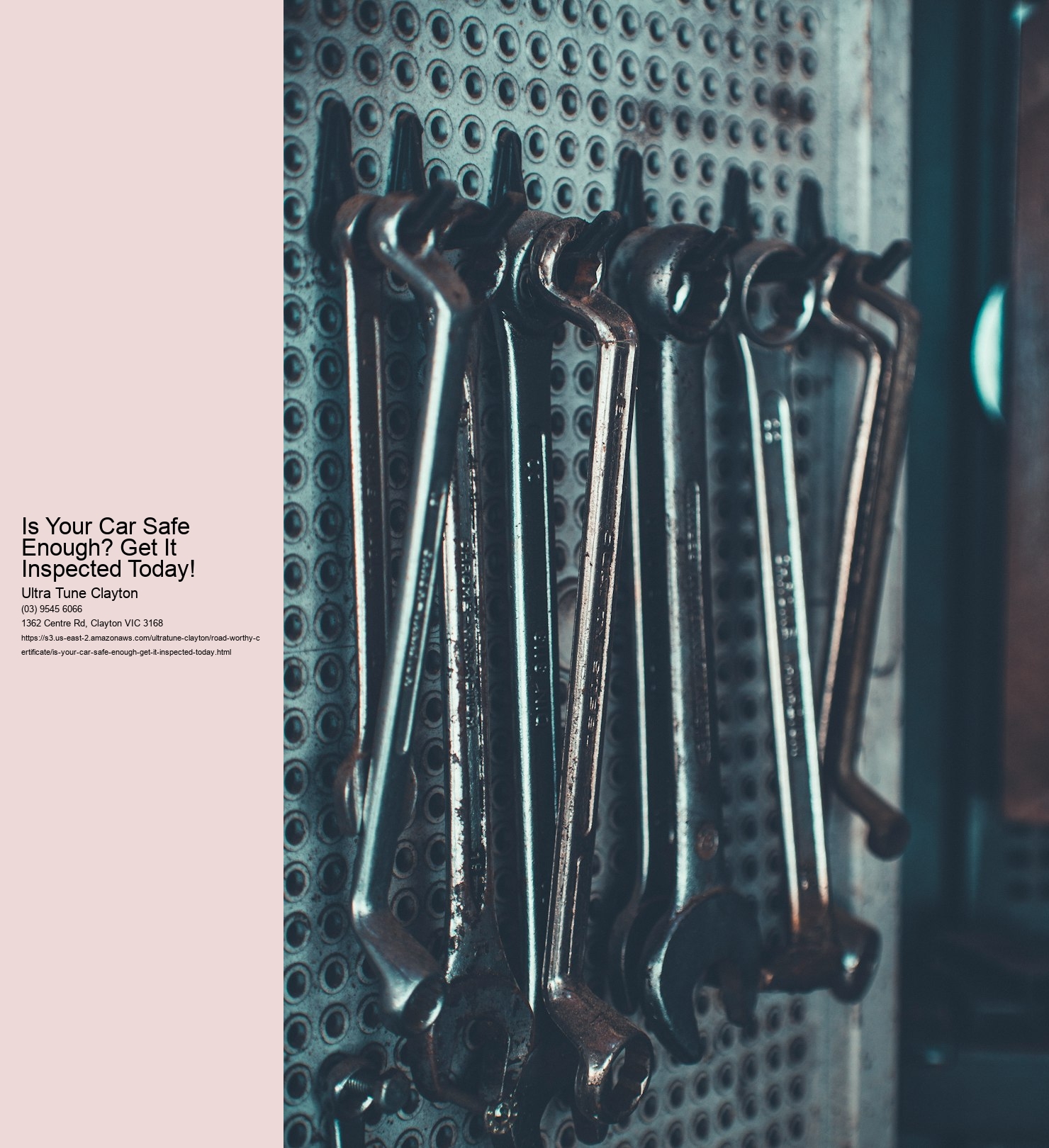 Is Your Car Safe Enough? Get It Inspected Today!