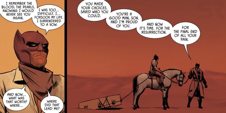 Batman Comics - Thomas Wayne no deserto.