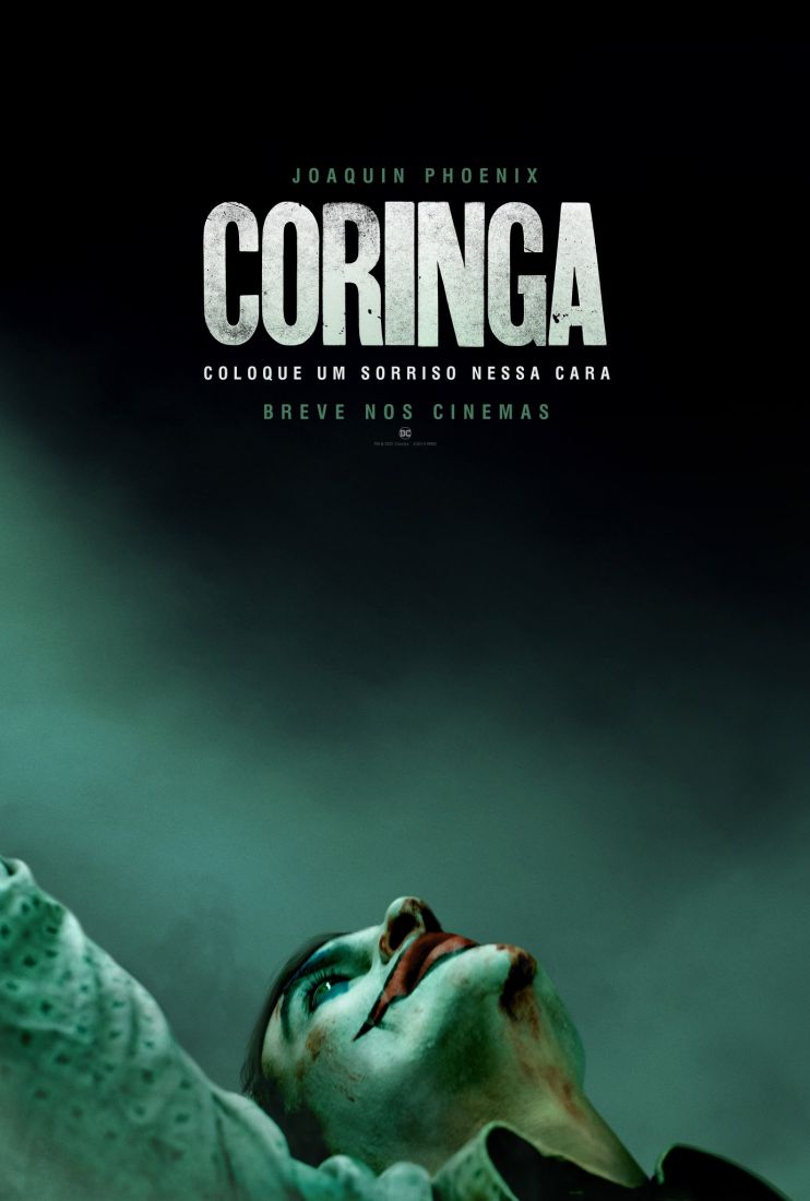 Coringa poster em cartaz