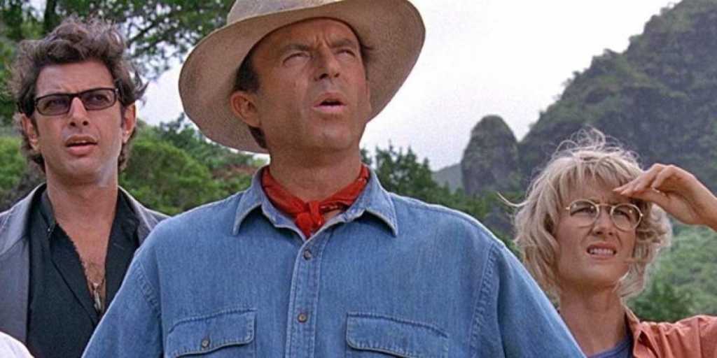 Jeff Goldblum , Sam Neill e Laura Dern 