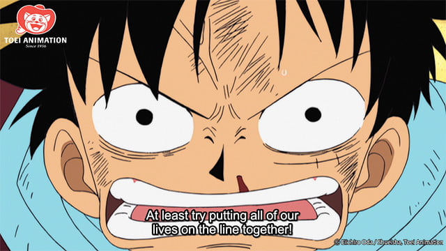 Luffy discorda de Vivi