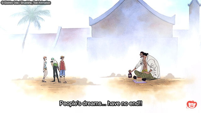 Luffy encontra Barba Negra Luffy encontra Barba Negra