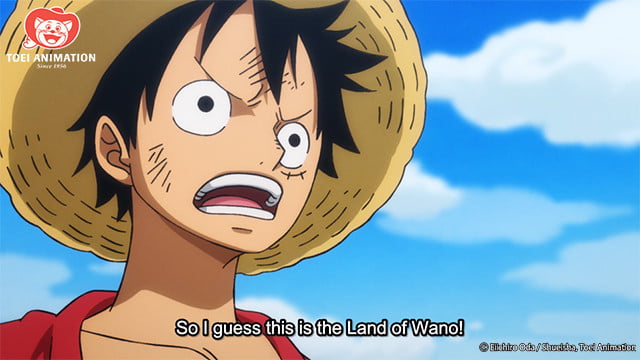 Luffy chega em Wano Luffy chega em Wano