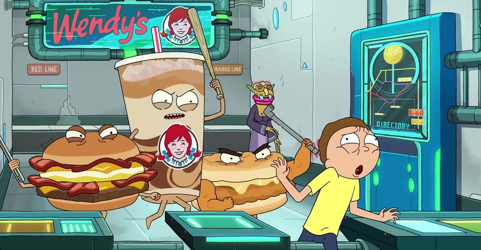 Rick e Morty se unem com Wendy's para vender sanduíches