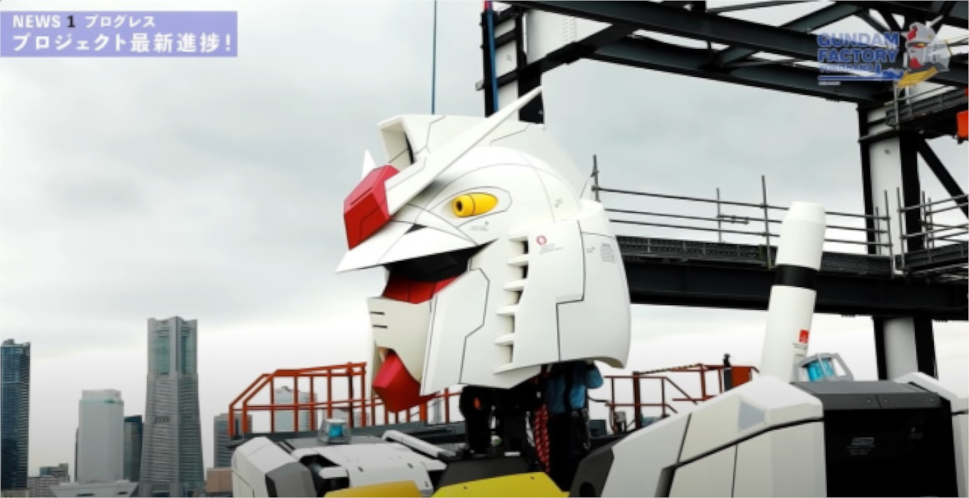 O novo Gundam em tamanho real do Japão está completo e se orgulha de Yokohama!