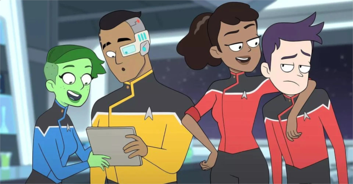 Star Trek: Lower Decks (Star Trek: Deques Inferiores) Acabam de criar uma linha canônica TNG descartável ridícula