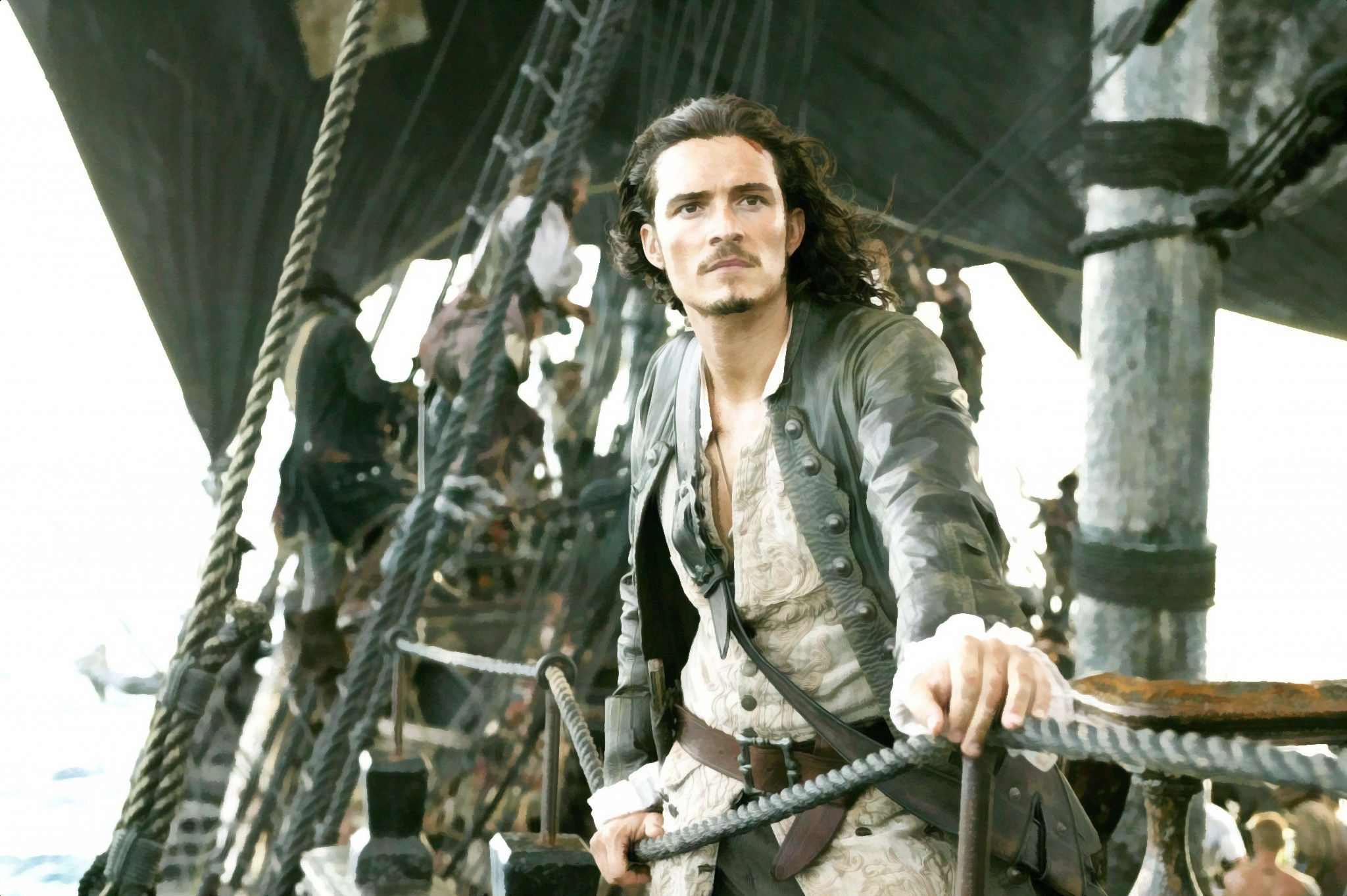Orlando Bloom recebeu críticas sobre seu desempenho como Will Turner na franquia Piratas do Caribe.