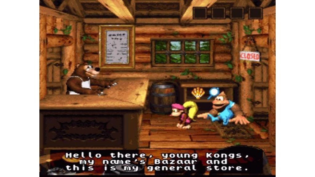 12 Curiosidades sobre o clássico Donkey Kong Country 7 Bazaar's General Store dkc3