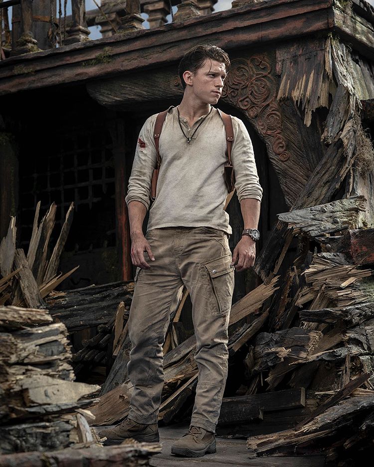 Tom Holland tem imagem divulgada vestido como Nathan Drake do game Uncharted 2