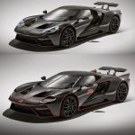 Ford GT Batmobile imaginado como homenagem a Lincoln Futura com pára-brisa dividido 1