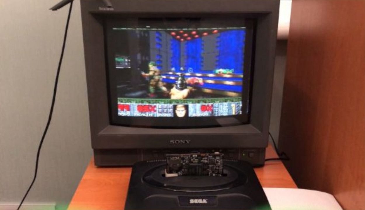 Aqui está Doom realmente sendo jogado no Mega Drive SEGA Genesis
