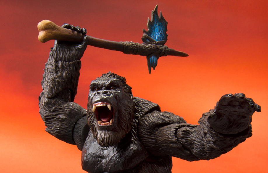 Godzilla vs. Kong : Primeiro trailer nos faz pensar que King Kong empunhará um machado pré-histórico no filme.