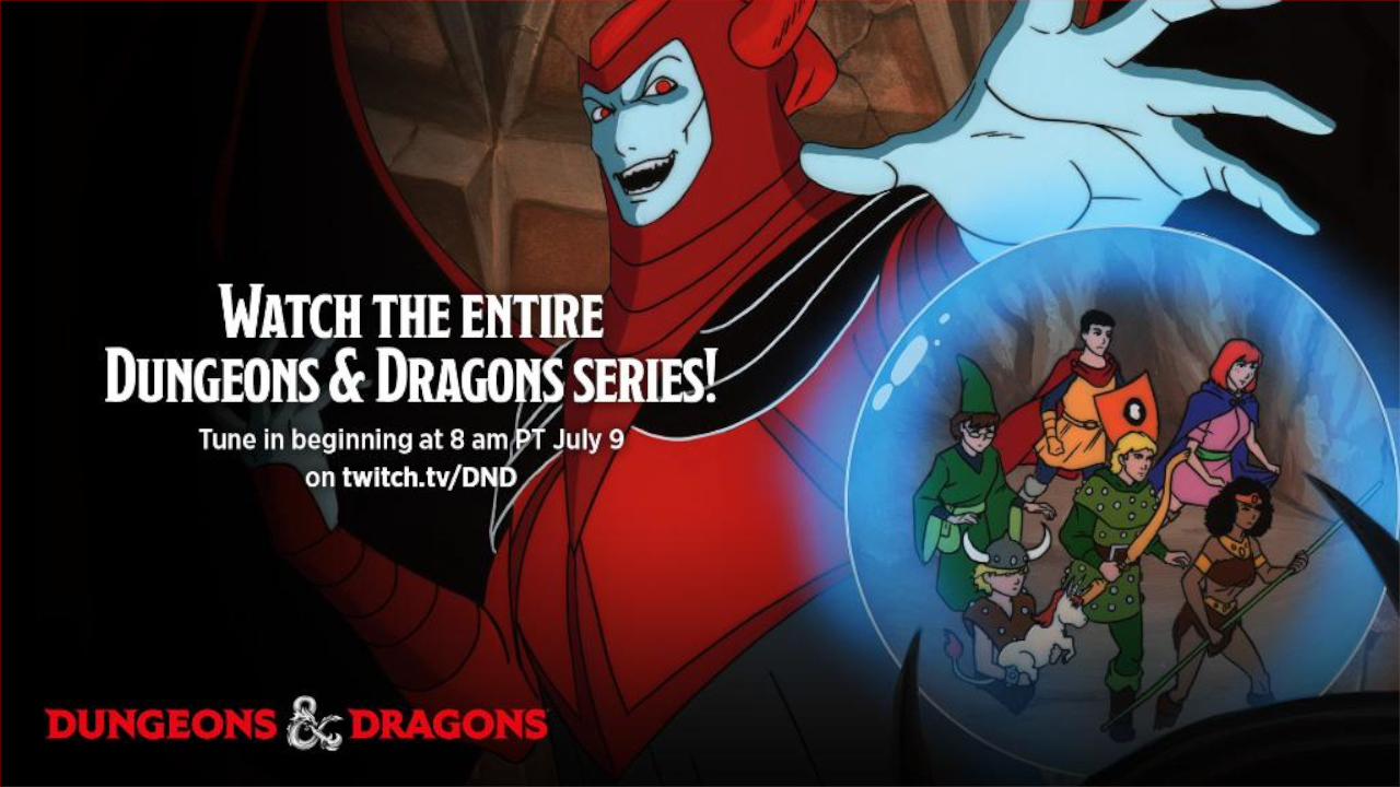 Desenho Classíco de 'Caverna do Dragão' Dungeons & Dragons Será transmitido na Twitch