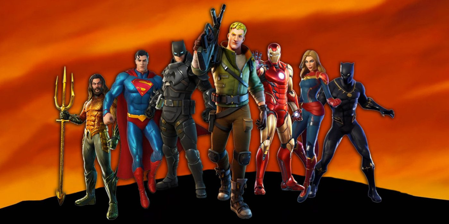 Cada personagem da Marvel e DC em Fortnite