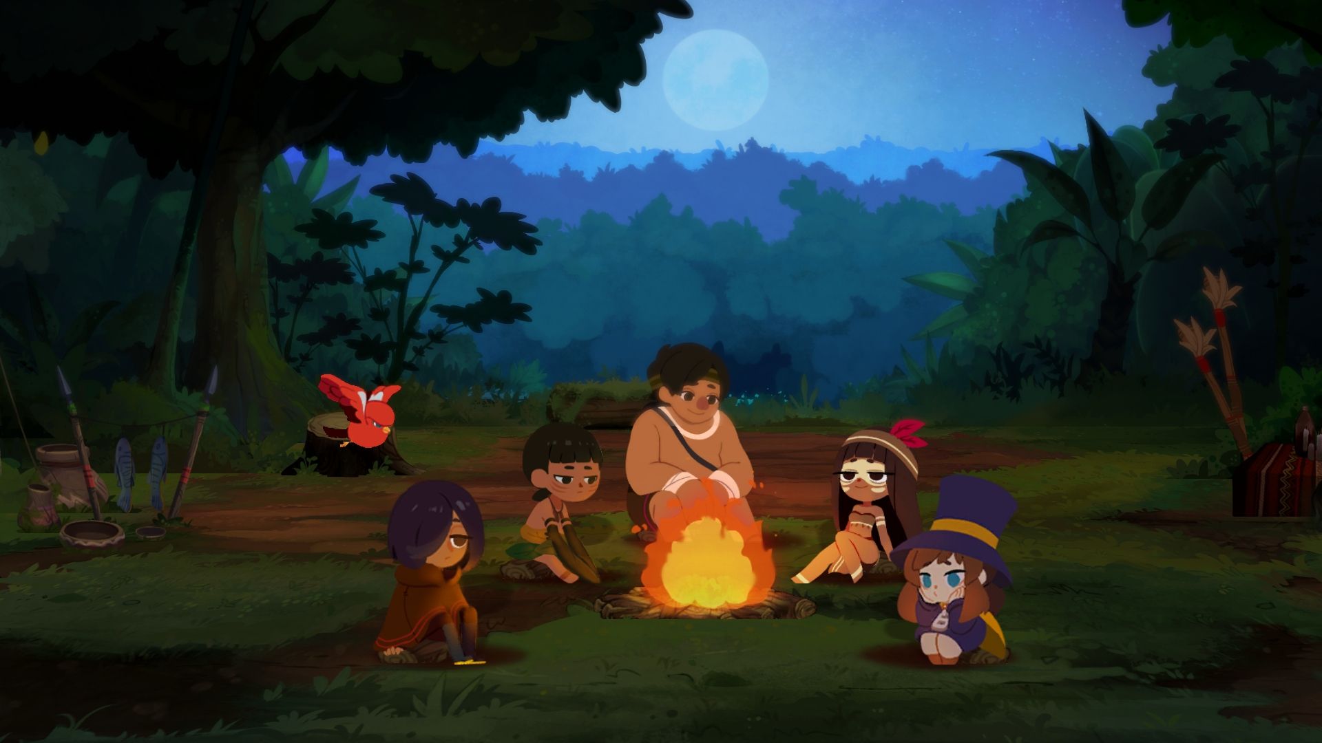 Selecione um personagem e comece sua aventura em Tunche