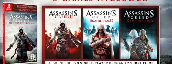 Assassin’s Creed: The Ezio Collection chega ao Switch em fevereiro