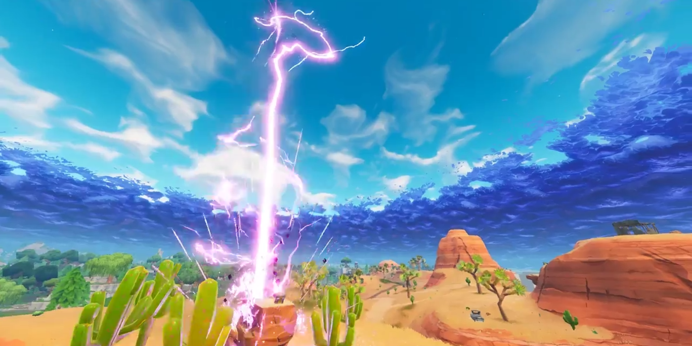 Fortnite: Como ser atingido por um raio