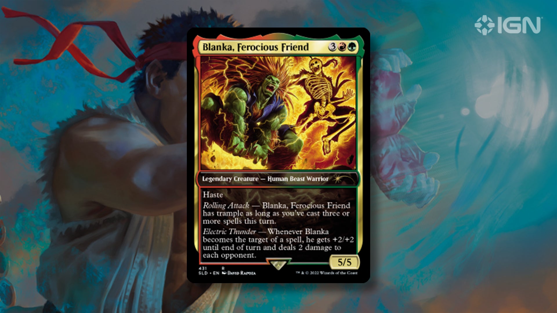 Exclusivo: Crossover Cartas Street Fighter em Magic: The Gathering; Secret Lairs de fevereiro revelados 7