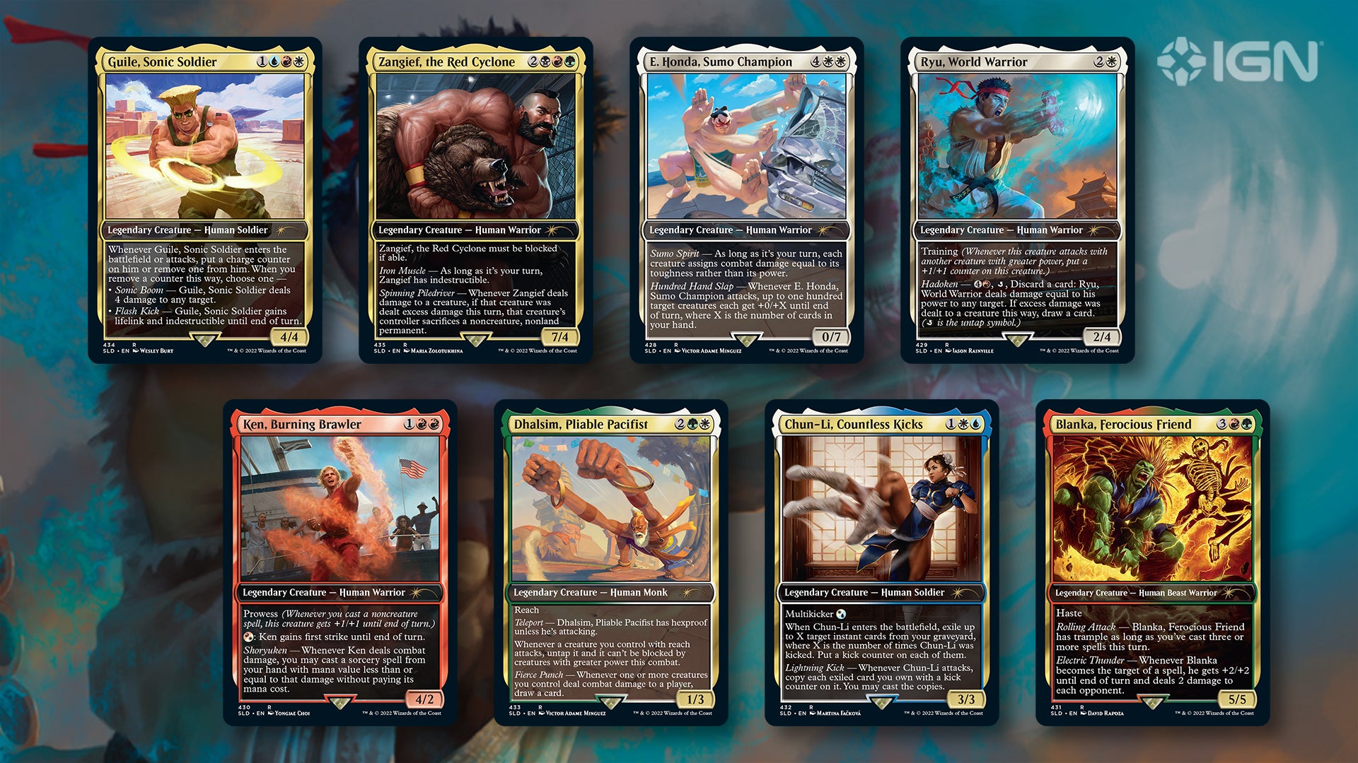 Exclusivo: Crossover Cartas Street Fighter em Magic: The Gathering