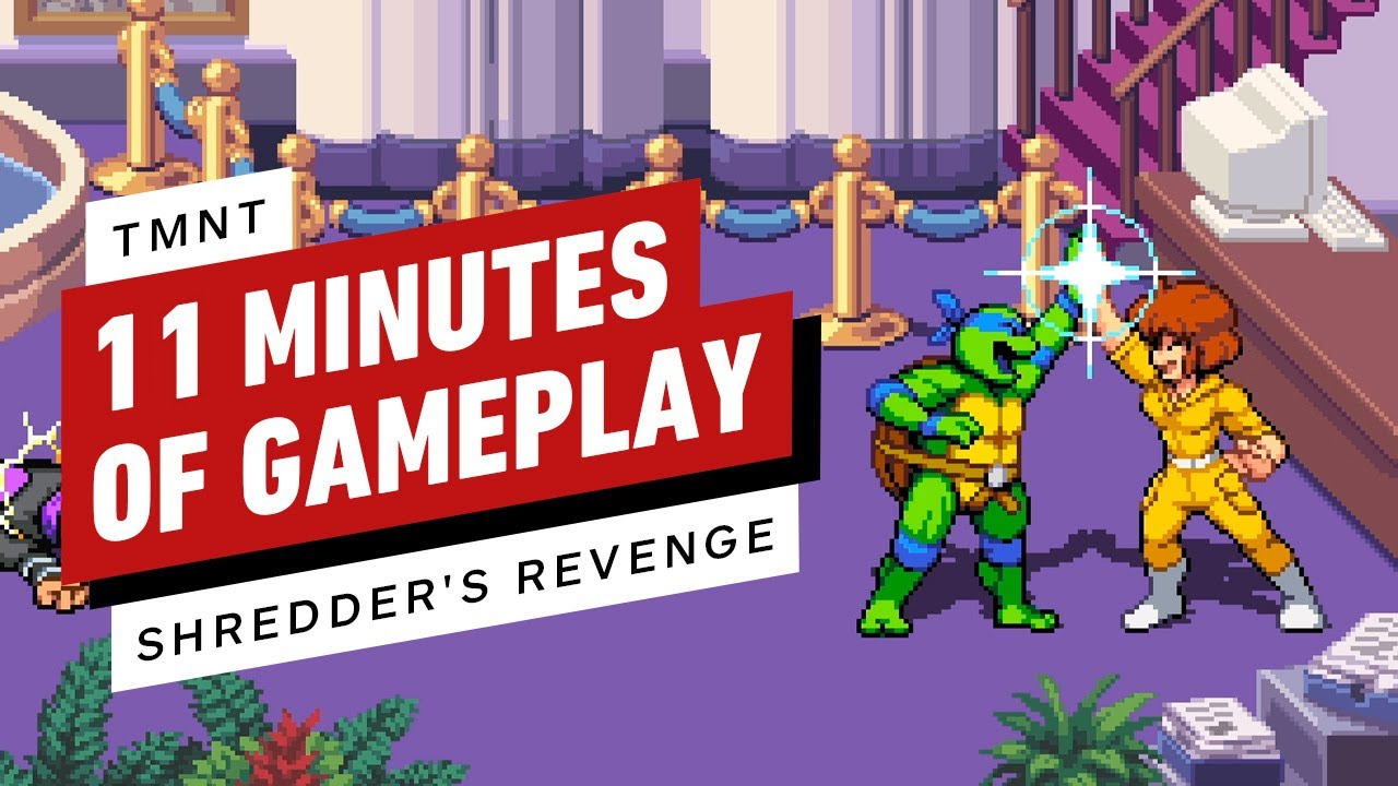Teenage Mutant Ninja Turtles: Shredder's Revenge com o elenco original