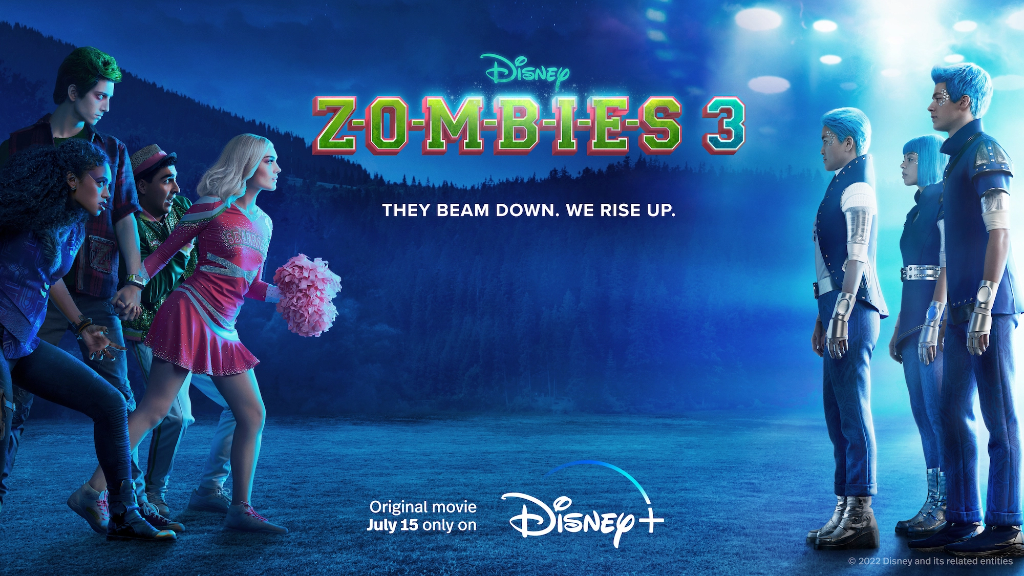 Disney + lança trailer de 'Zombies 3' apresentando alienígenas de cabelos azuis (resumo de trailers de séries)