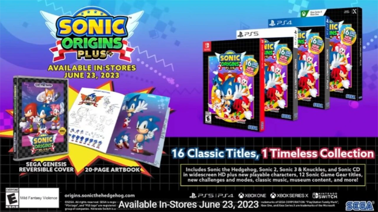 Sonic Origins Plus ainda não está disponível para PS5 e PS4 mas os fãs já estão loucos