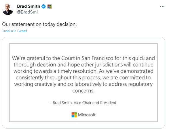 Microsoft vence luta da FTC para comprar a Activision Blizzard 1