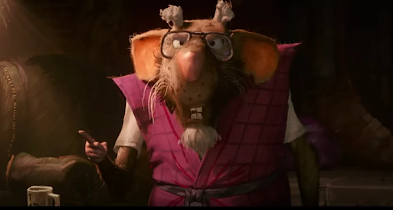 Novo clipe de 'As Tartarugas Ninja: Caos Mutante' Mestre Splinter é retratado como um fanático anti-humano