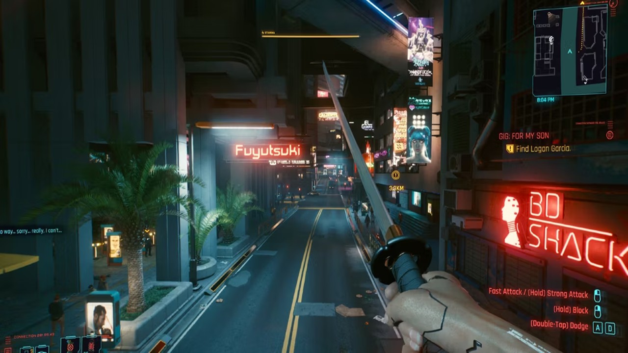 Como desbloquear o salto duplo em Cyberpunk 2077?