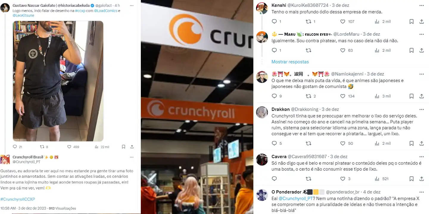 Controvérsia na CCXP: Crunchyroll Cancelada por Apoiar o Comunista Gaiofato na CCXP