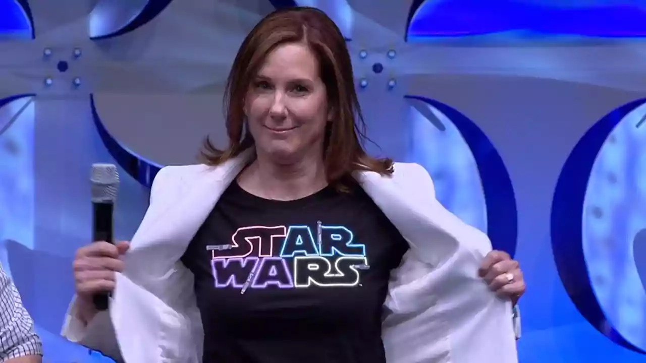 Piada Pronta - Kathleen Kennedy: Disse ao criador de 'The Acolyte': 'Você escreveu um ótimo programa de Star Wars'