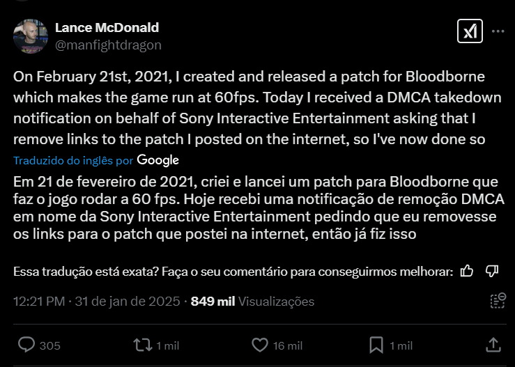 Bloodborne 2 vindo aí? Dois projetos relacionados à franquia tomaram strike da Sony 1